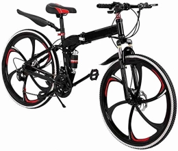 SYCY Bike 26in Mountain Bike 21 Speed Gears Dual Disc Brakes Mountain Bicycle Folding Outdoor Bicycle