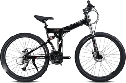  Bike 27.5 Inch Foldable Mountain Bike 27 Speed Double Shock Absorption Bicycle Mechanical Disc Brakes;for Beaches Or Snow (Black)