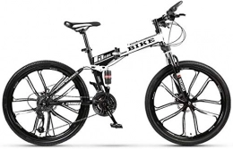 BECCYYLY Bike BECCYYLY Mountain bike Foldable MountainBike 24 / 26 Inches, MTB Bicycle with 10 Cutter Wheel bicycle (Color : 21-stage shift, Size : 26inches)