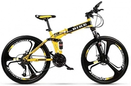 BECCYYLY Bike BECCYYLY Mountain bike Foldable MountainBike 24 / 26 Inches, MTB Bicycle with 3 Cutter Wheel, bicycle (Color : 21-stage shift, Size : 24inches)