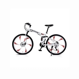  Bike Bicycles for Adults 26 Inches Bicycle Mountain Bike Road Bike Foldable 21 Speeds Six-Wheel Cycling Suspension Bicycle for Outdoor Sports