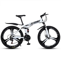 LiRuiPengBJ Bike Children's bicycle 26 Inch Folding Mountain Bike Full Suspension 24 Speed High-Tensile Carbon Steel Frame MTB with Dual Disc Brake for Men and Women ( Color : Style4 , Size : 26inch21 speed )