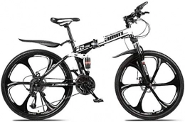 Generic Bike Dual Suspension Mountain Bikes Comfort & Cruiser Bikes Portable Folding Sports Leisure Freestyle Mountain Bike 26 Inch Off Road Bicycle (Color : Black Size : 21 speed)-21_speed_Black