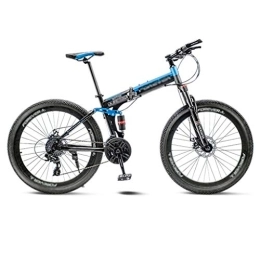 GAOTTINGSD Bike GAOTTINGSD Adult Mountain Bike Mountain Bike Folding Road Bicycle Men's MTB 21 Speed Bikes Wheels For Adult Womens (Color : Blue, Size : 26in)