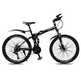 Jixi Folding Mountain Bike Jixi Folding Mountain Bike Bicycle Men's Women's Variable Speed Double Shock Absorption Ultra Light Portable Off-road Bicycle (Color : 30 speed, Size : 5-24in)