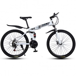 LIU Folding Mountain Bike LIU 21 / 24 / 27speed Mountain Bicycle, 26-inch Double Shock Absorber Speed Folding Adult Male and Female Students one Round Ultra-light Bike, 21speed