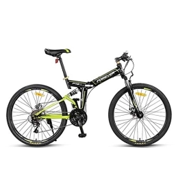 LLF Folding Mountain Bike LLF Mountain Bike Bicycle Adult Student Outdoors Sport Cycling 26 Inch Road Folding Bikes Exercise 24-Speed for Men and Women (Color : Black)