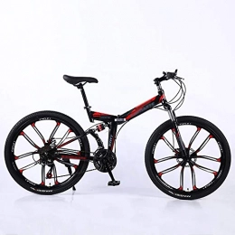 BaiHogi Bike Professional Racing Bike, 24 * 26 Inch Foldable Outroad Bikes, Foldable Mini Bike, City Adult Mountain Bikes, 21 * 24 * 27 Speed Men Women Folding Bike, Urban Commuter