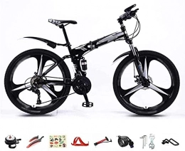 BaiHogi Bike Professional Racing Bike, Foldable Bicycle 26-Inch 27-Speed Folding Mountain Bike Unisex Lightweight Commuter Bike Mountain Bike Full Suspension Double Disc Brake Bicycle-A, C ( Color : C , Size : - )