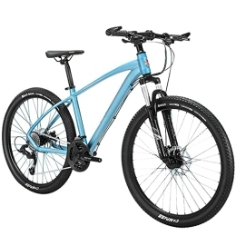 PY Bike PY Mountain Bike for Adults 26 inch Wheels 27 Speed Full Suspension Dual Disc Brakes Foldable Frame Bicycle, Adult Mountain Trail Bike, High-Carbon Steel Frame / Blue Stand / 26Inch 27Speed