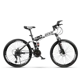 SEESEE.U Folding Mountain Bike SEESEE.U Foldable MountainBike 24 / 26 Inches, MTB Bicycle with Spoke Wheel, White