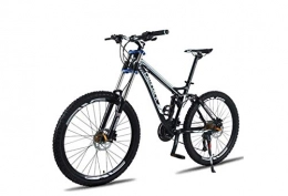 SEESEE.U Bike SEESEE.U Mountain Bike Unisex Mountain Bike, 26 inch Aluminum Alloy Frame, 24 / 27 Speed Dual Suspension MTB Bike with Double Disc Brake, Black, 27 Speed