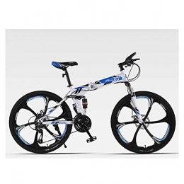 Tokyia Bike Tokyia Outdoor sports Mountain Bike HighCarbon Steel 26 Inch Mountain Bike 24 Speed OffRoad Adult Speed Mountain Men And Women Bicycle bicycle (Color : Blue)