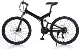 ZLYJ Bike ZLYJ Adult Folding Bike, 26-Inch, Mountain Bike, Folding Bike, Road Bike, 21-Speed Off-Road Bike, City Bike, Carbon Steel Folding Bike 26inch
