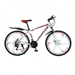 Ashui 26 Inch Men's Mountain Bikes, High-carbon Steel Hardtail Mountain Bike, Mountain Bicycle Adjustable Seat,21 Speed, 6 Spoke