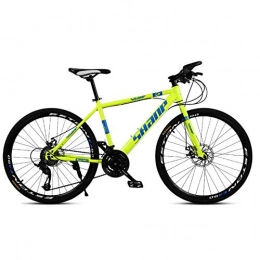 AYZE Mountain Bike AYZE Mens 21-Speed All-Terrain Mountain Bike, 26-Inch Carbon Steel Bracket, Off-Road Racing Car with Dual Disc Brakes 27speed yellow