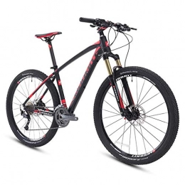 AZYQ Mountain Bikes, 27.5 inch Big Tire Hardtail Mountain Bike, Aluminum 27 Speed Mountain Bike, Men's Womens Bicycle Adjustable Seat,Black,Black