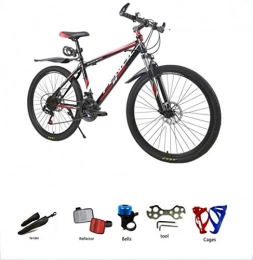 BLCVC Bike BLCVC Mountain bike bicycle 21-speed dual-disc brake 34-inch aluminum alloy road bike male and female students single car roof with variable speed straight / flat handle<br>