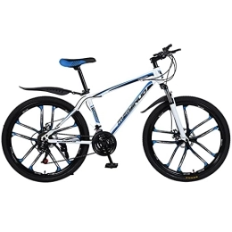 FAXIOAWA Mountain Bike Children's bicycle 26 Inch Mountain Bike, Adults Mountain Trail Bicycle High Carbon Steel Bold Suspension Frame 27 Speed ​​Dual Disc Brake for Men and Women ( Color : Style2 , Size : 26inch27 speed )