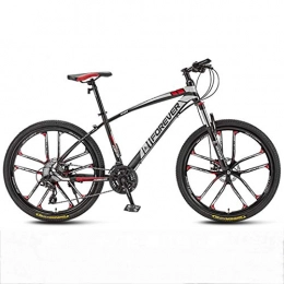 CPY-EX Bike CPY-EX Mountain Bike 21 / 24 / 27 / 30 Speed Double Disc Brake System Mountain Bike 26 Inches Wheels Bicycle (White, Red, Blue, Black), D, 30