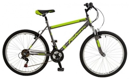 Falcon Bike Falcon Men's Odyssey Comfort Mountain Bike-Grey / Lime Green, 12 Years