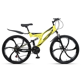 FAXIOAWA Bike FAXIOAWA Children's bicycle 26 Inches Mountain Bike, Full Suspension 27 Speed ​​Gears Disc Brakes MTB Bicycle Dual Disc Brake, for Men and Women (Color : Style2, Size : 26inch24 speed)