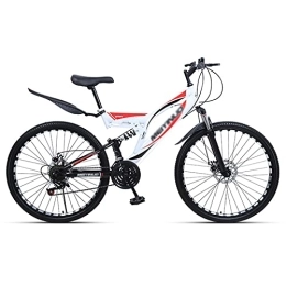 FAXIOAWA Bike FAXIOAWA Children's bicycle Adults Mountain Bike Full Suspension 27 Speed Shifting Dual Disc Brake Road Bicycle Mountain for Men and Women (Color : Style4, Size : 26inch27 speed)