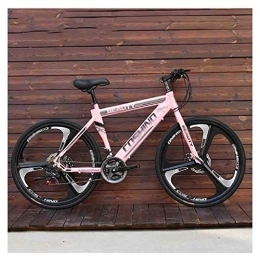 GAOTTINGSD Mountain Bike GAOTTINGSD Adult Mountain Bike Bicycles Adult Mountain Bike Men's MTB Road Bicycle For Womens 24 Inch Wheels Adjustable Double Disc Brake (Color : Pink, Size : 27 Speed)