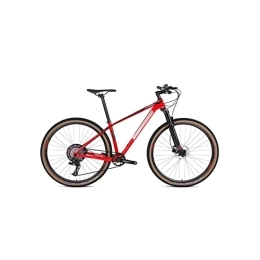 HESND Mountain Bike HESNDzxc Bicycles for Adults Carbon Fiber 27.5 / 29 Inch 13 Speed Frame Bike (Color : Red, Size : Medium)