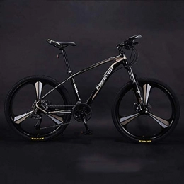 LHQ-HQ Mountain Bike LHQ-HQ Authentic 2019 anticarbon inner line mountain bike, adult men's bicycle competitive bicycle, light road double shock disc brakes variable speed mountain bike (Color : Gold, Size : L)