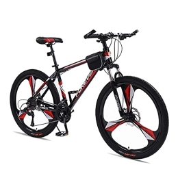LLF Mountain Bike LLF 3 Knife Wheel Bicycle Double Disc Brakes Mountain Bike Various Bicycles Student MTB Racing for Adult Student Outdoors Sport(Size:27 speed, Color:Red)