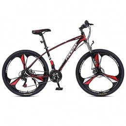LZZB Bike LZZB Youth / Adult Mountain Bike Carbon Steel Frame 27.5-Inch Wheels 24 / 27-Speed with Front and Rear Disc Brakes / Red / 24 Speed