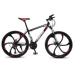  Bike Mountain Bike, Adult Offroad Road Bicycle 24 Inch 21 / 24 / 27 Speed Variable Speed Shock Absorption, Teenage Students, Men and Women Sports Cycling Racing Ride 10wheels- 24 spd (Bk rd 6wheels)