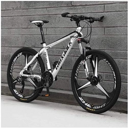  Bike Outdoor sports Mens Mountain Bike, 21 Speed Bicycle with 17Inch Frame, 26Inch Wheels with Disc Brakes, White
