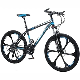 PhuNkz  PhuNkz 26 inch Mountain Bike for Men Women 21 / 24 / 27 / 30 Speed Shifters Outdoor Sports Road Bikes Men's Mtb Bicycle High Carbon Steel Frame / D / 27 Speed