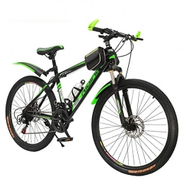 WXXMZY Mountain Bike WXXMZY Mountain Bike 20 Inch, 22 Inch, 24 Inch, 26 Inch Bicycle Aluminum Alloy Frame, Male And Female Outdoor Sports Road Bike (Color : Green, Size : 26 inches)