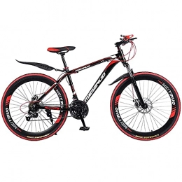 WXXMZY Bike WXXMZY Road Bike Mountain Bike 26-inch Aluminum Alloy Frame, 27-speed City Bike, All-terrain Dual Disc Brakes, Youth Outdoor Riding, Racing Bike, City Commuter Bike (Color : Red)