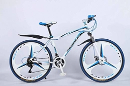 YBB-YB Bike YBB-YB YankimX 26In 27Speed Mountain Bike for Adult, Lightweight Aluminum Alloy Full Frame, Wheel Front Suspension Mens Bicycle, Disc Brake (Color : Blue, Size : E)