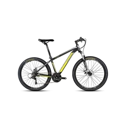  Mountain Bike zxc Bicycle Bicycle, 26 Inch 21 Speed Mountain Bike Double Disc Brakes MTB Bike Student Bicycle (Yellow)