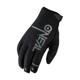 O'Neal Mountain Bike Gloves O'NEAL | Cycling-Glove | Motocross MX MTB DH FR Downhill Freeride | Waterproof, Breathable, With silicone print for grip in wet conditions | Winter WP Glove | Adult | Black | Size M