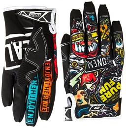 O'Neal Mountain Bike Gloves O'Neal Men's Jump Crank Full Finger Mountain Enduro Motocross Dirt Bike Gloves, Black / Multicoloured, M / 8.5