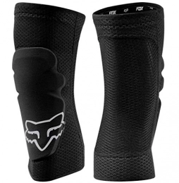 Fox Head Protective Clothing Fox Enduro Sleeve Knee Guards - Black / Logo, Small / Pair Set Leg Pad Tough Padding Safety Safe Protector Protect Gear Body Trail Launch Unisex Bicycle Cycling Cycle Biking Bike MTB Downhill Ride