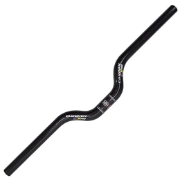 FukkeR Mountainbike-Lenker 25.4mm Mountain Bike Handlebars MTB Riser Bar Carbon Fiber For BMX DH XC AM FR 420 / 580 / 640 / 680 / 720mm Premium Matter Mount Bicycle Handle Bar Rise 55mm (Color : Black, Size : 640mm)