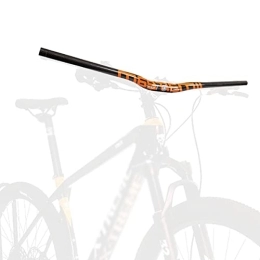 ZCXBHD Mountainbike-Lenker 31.8mm Mountainbike-Lenker 580 / 600 / 620 / 640 / 660 / 680 / 700 / 720 / 740 / 760mm Ultraleicht Carbon Fahrradlenker MTB-Lenker Extra Langer Fahrrad Riser Bar (Color : Orange, Size : 760mm)