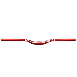 TISORT Mountainbike-Lenker Carbon Lenker MTB 580 / 600 / 620 / 640 / 660 / 680 / 700 / 720 / 740 / 760mm 3K Glänzend Riser Bars Für Mountainbike 22.2mm / 31.8mm (Color : Red white, Size : 680mm)