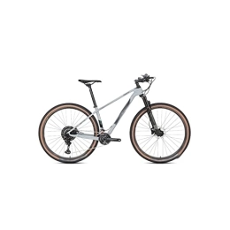  Mountainbike Fahrräder für Erwachsene, 24 Speed MTB Carbon Fiber Mountain Bike mit 2 x 12 Shifting 27, 5 / 29 Zoll Off-Road Bike (Color : Gray, Size : S)
