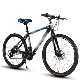  Mountainbike Fahrräder für Erwachsene, 24-Zoll-Mountainbike, 21 Speed für Erwachsene, variabel, Speed Bike, Cross-Country Racing Car mit One Wheel (Color : White Blue, Size : 24-Speed)