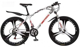 GMZTT Unisex-Fahrrad. Fahrrad Mountainbike for Erwachsene, High-Carbon Stahlrahmen, All Terrain Hardtail Mountain Bikes (Color : White, Size : 26 inch 24 Speed)