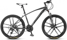 HongLianRiven Fahrrad-Bikes 26 Zoll Rder, Off-Road-Fahrrad, High-Carbon Stahlrahmen, stodmpfender Vorderradgabel, Doppelscheibenbremse, Strae Fahrrder 5-25 (Color : B, Size : 27 Speed)
