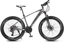 LFSTY 26-Zoll-Mountainbikes, Scheibenbremse Fat Tire Mountain Trail Bike, Hardtail Mountainbike, 24/27 / 30/33 Geschwindigkeit, Aluminium Rahmen,D,24 Speed